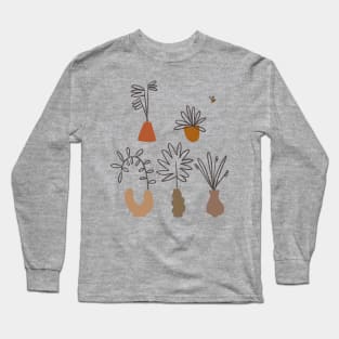 Plants, Pots & Bee Long Sleeve T-Shirt